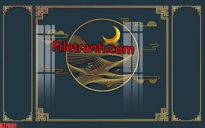 File PSD File tranh gốc dán tường hươu nai sừng K77061 (nguyên bản) cho thiết kế