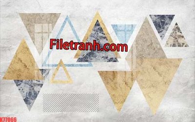 Tải file File tranh gốc dán tường hươu nai sừng K77066 (PSD) cho in tranh 3D