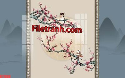 Download file gốc File tranh gốc dán tường hươu nai sừng K77088 (độ nét cao)