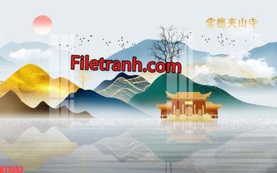 File gốc File tranh gốc dán tường hươu nai sừng K77092 (cho in UV) siêu nét