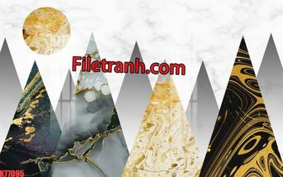 Tải file File tranh gốc dán tường hươu nai sừng K77095 (gốc) in ấn chất lượng