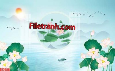 Tải file gốc File tranh gốc dán tường hươu nai sừng K77098 dùng cho in ấn