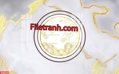 File tranh File tranh gốc dán tường hươu nai sừng K77112 (file gốc) chuẩn màu in