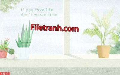 Tải file File tranh gốc dán tường hươu nai sừng K77158 (PSD) cho in ấn quảng cáo