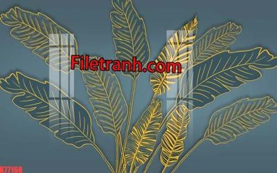 File PSD File tranh gốc dán tường hươu nai sừng K77168 (bản gốc) dễ dàng edit