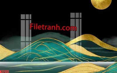 Ảnh gốc File tranh gốc dán tường hươu nai sừng K77172 (độ nét cao) in mica