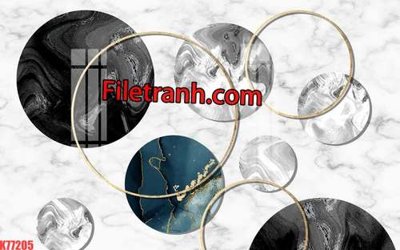 File in trần File tranh gốc dán tường hươu nai sừng K77205 (bản gốc) phong cảnh