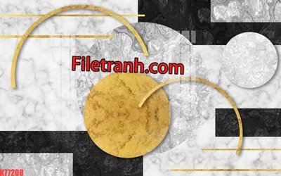 File gốc File tranh gốc dán tường hươu nai sừng K77208 (in ấn) màu sắc trung thực