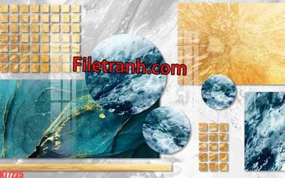 Tải file File tranh gốc dán tường hươu nai sừng K77225 (ảnh gốc) in gạch 3D