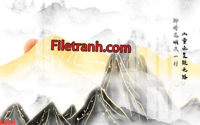 Mua file gốc File tranh gốc dán tường hươu nai sừng K77274 (PSD) tại Filetranh.com