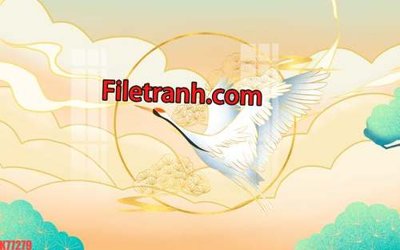 File gốc File tranh gốc dán tường hươu nai sừng K77279 (in tráng gương) sang trọng