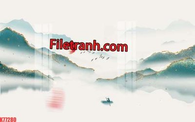 File gốc File tranh gốc dán tường hươu nai sừng K77280 (dành cho quảng cáo)