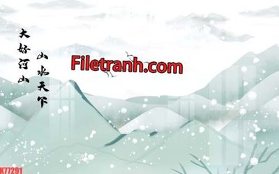 Tải về hình ảnh gốc File tranh gốc dán tường hươu nai sừng K77291 sắc nét