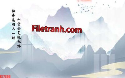 Ảnh mô tả file gốc in mica File tranh gốc dán tường hươu nai sừng K77296