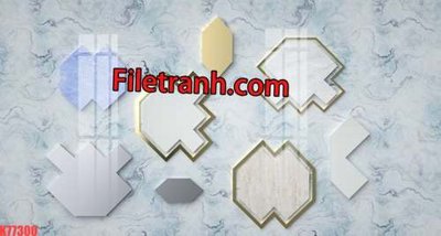 Download file gốc File tranh gốc dán tường hươu nai sừng K77300 (in lụa) hoa lá