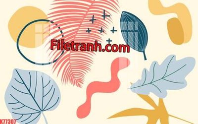 File tranh File tranh gốc dán tường hươu nai sừng K77307 (bản gốc) in canvas