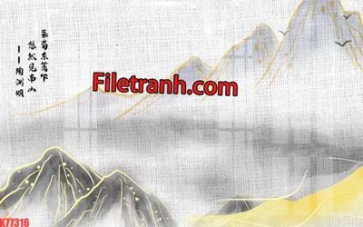 File gốc File tranh gốc dán tường hươu nai sừng K77316 (ảnh rõ nét) để in