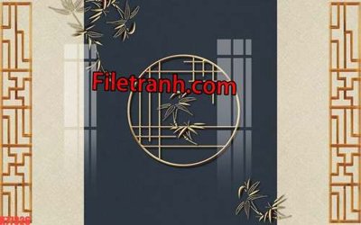 File gốc in ấn File tranh gốc dán tường hươu nai sừng K77326 độ phân giải cao