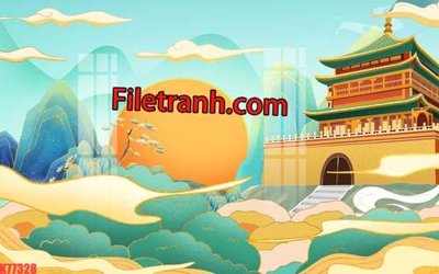 File tranh File tranh gốc dán tường hươu nai sừng K77328 (ảnh gốc) không bị mờ