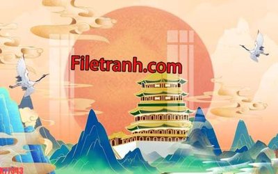 Tải file File tranh gốc dán tường hươu nai sừng K77343 (PSD) cho in ấn quảng cáo