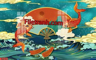 Tệp tin gốc File tranh gốc dán tường hươu nai sừng K77373 (chất lượng cao) File tranh gốc dán tường hươu nai sừng K77373