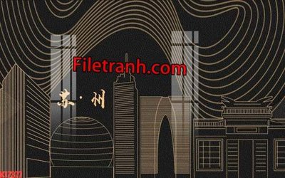 File in lụa File tranh gốc dán tường hươu nai sừng K77377 (hoa văn) File tranh gốc dán tường hươu nai sừng K77377