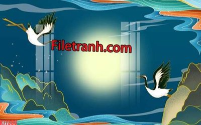 Ảnh gốc file in lụa File tranh gốc dán tường hươu nai sừng K77386 chi tiết