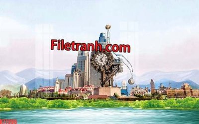 Mua file gốc File tranh gốc dán tường hươu nai sừng K77395 (chất lượng) tại Filetranh.com