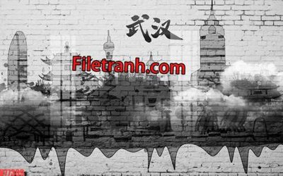 File gốc in tráng gương File tranh gốc dán tường hươu nai sừng K77399 chi tiết