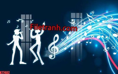 File gốc File tranh gốc dán tường hươu nai sừng K77402 (AI/EPS) cho in ấn