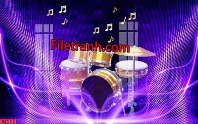 File tranh File tranh gốc dán tường hươu nai sừng K77404 (bản gốc) in lụa dán tường