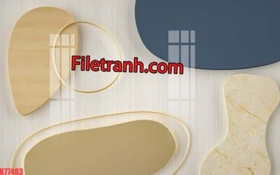 Hình ảnh gốc File tranh gốc dán tường hươu nai sừng K77483 (để in khổ lớn)