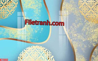 File tranh ảnh gốc File tranh gốc dán tường hươu nai sừng K77492 dùng cho in khổ lớn