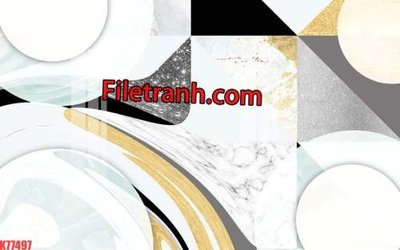 Ảnh gốc File tranh gốc dán tường hươu nai sừng K77497 (nét căng) in mica