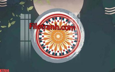 Ảnh mô tả file gốc in mica File tranh gốc dán tường hươu nai sừng K77514