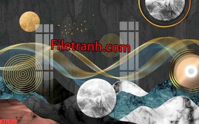 Chi tiết file gốc File tranh gốc dán tường hươu nai sừng K77539 (cho in tráng gương)