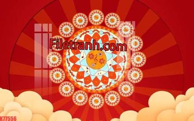 Download file File tranh gốc dán tường hươu nai sừng K77556 (chất lượng in ấn)