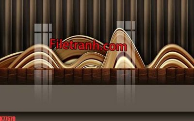 Tải về hình ảnh gốc File tranh gốc dán tường hươu nai sừng K77570 sắc nét