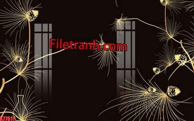 File tranh File tranh gốc dán tường hươu nai sừng K77611 (ảnh gốc) in trần 3D