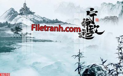 File in ấn File tranh gốc dán tường hươu nai sừng K77631 (bản gốc) chất lượng cao