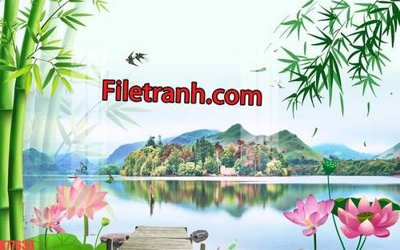 File ảnh File tranh gốc dán tường hươu nai sừng K77639 (gốc) in quảng cáo ngoài trời