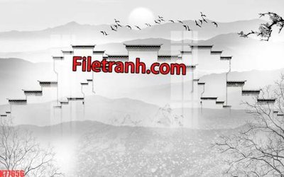 File tranh File tranh gốc dán tường hươu nai sừng K77656 (gốc) chủ đề trẻ em