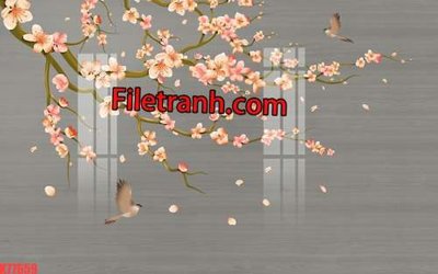 File PSD File tranh gốc dán tường hươu nai sừng K77659 (chất lượng in ấn)