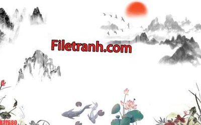 File ảnh gốc File tranh gốc dán tường hươu nai sừng K77689 không vỡ nét