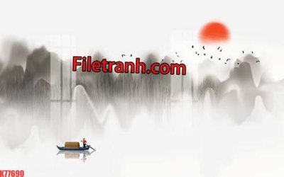 Tải file gốc File tranh gốc dán tường hươu nai sừng K77690 (in khổ lớn) không vỡ