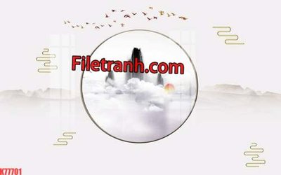 File gốc File tranh gốc dán tường hươu nai sừng K77701 (trang trí) phòng ngủ