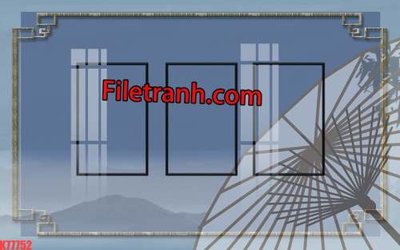 Tải file gốc in lụa File tranh gốc dán tường hươu nai sừng K77752 siêu nét