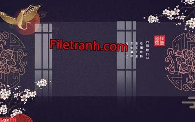 Tải về file gốc File tranh gốc dán tường hươu nai sừng K77766 (chuẩn in ấn)