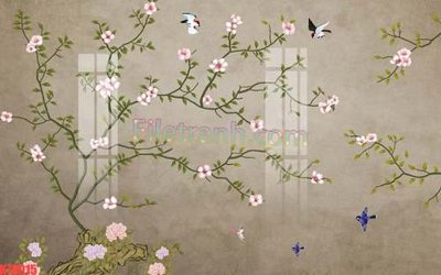 File gốc File tranh gốc dán tường đẹp K78015 (cho in 3D) độc đáo