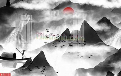 File tranh File tranh gốc dán tường đẹp K78066 (gốc) in trên kính